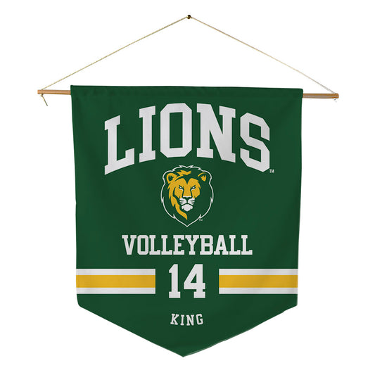 SLU - NCAA Women's Volleyball : Claire King - Pennant - 18" x 21"-0