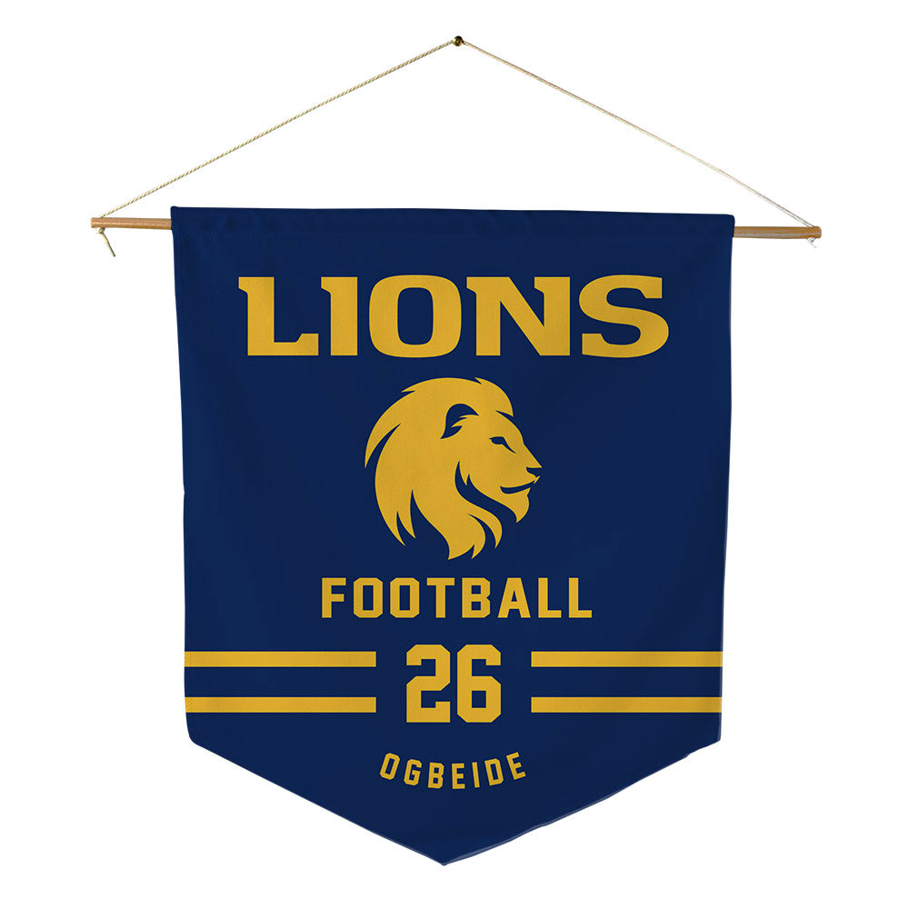 ETAMU - NCAA Football : David Ogbeide - Pennant - 18" x 21"-0