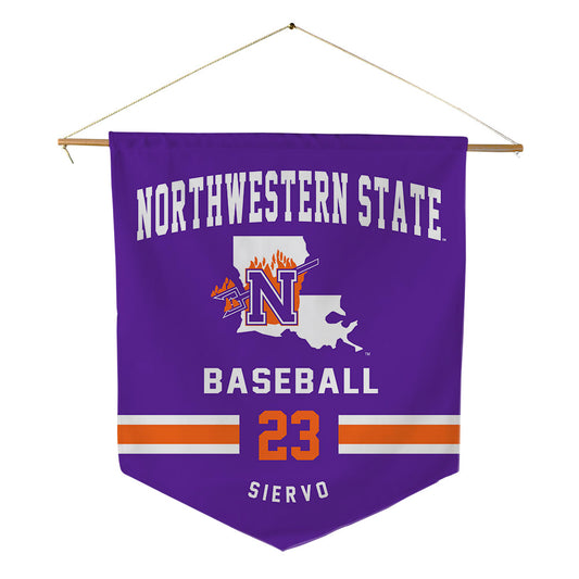 Northwestern State - NCAA Baseball : Joe Siervo - Pennant - 18" x 21"-0