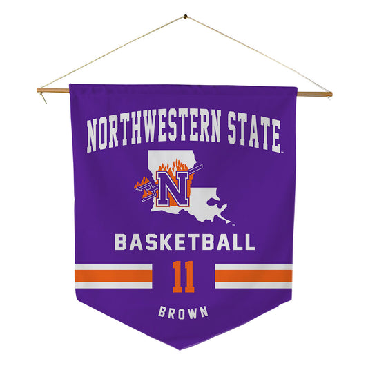 Northwestern State - NCAA Men's Basketball : Doyle Brown - Pennant - 18" x 21"-0