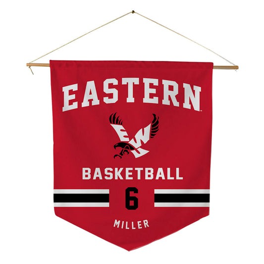 Eastern Washington - NCAA Men's Basketball : Jamil Miller - Pennant - 18" x 21"-0