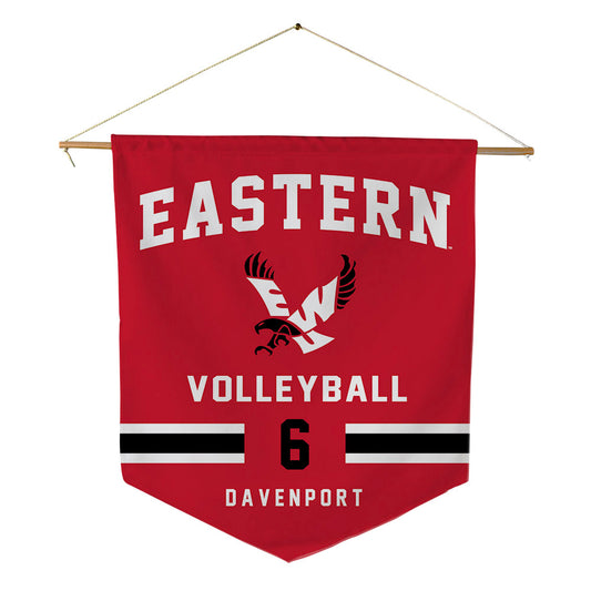 Eastern Washington - NCAA Women's Volleyball : Jailyn Davenport - Pennant - 18" x 21"-0