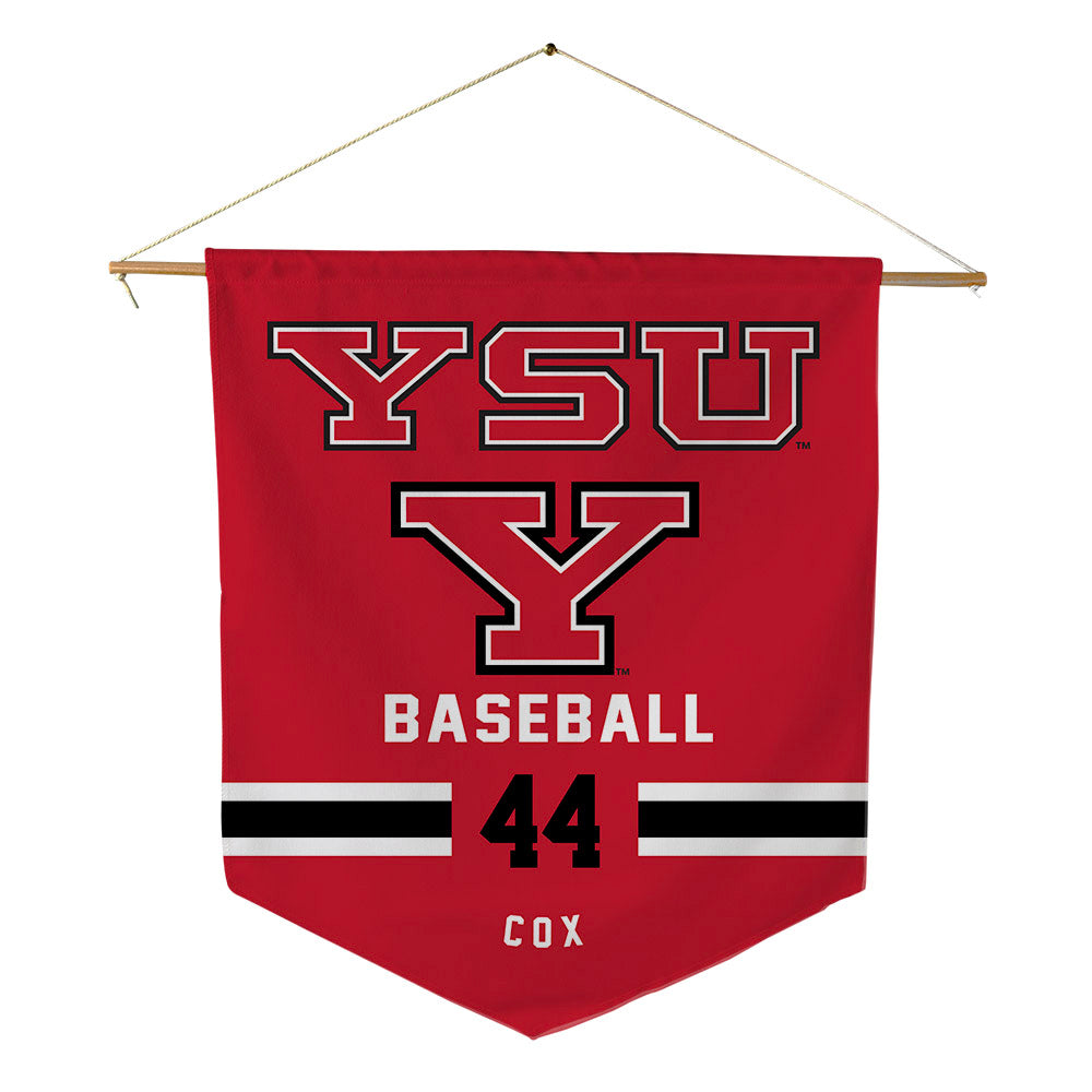 Youngstown State - NCAA Baseball : Banks Cox - Pennant - 18" x 21"-0