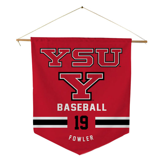 Youngstown State - NCAA Baseball : Thomas Fowler - Pennant - 18" x 21"-0