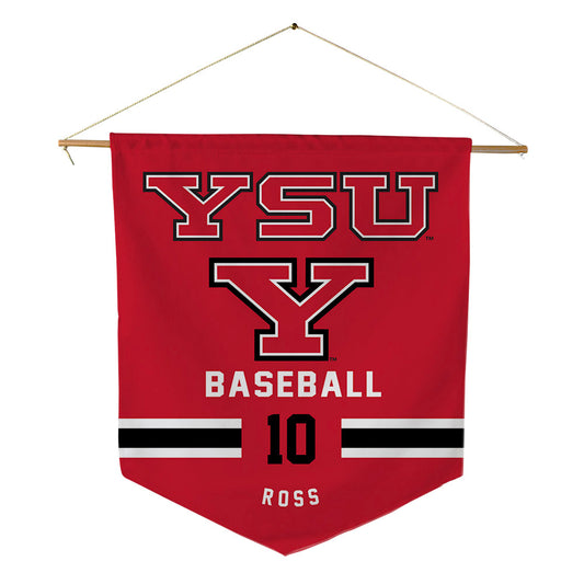 Youngstown State - NCAA Baseball : Nate Ross - Pennant - 18" x 21"-0