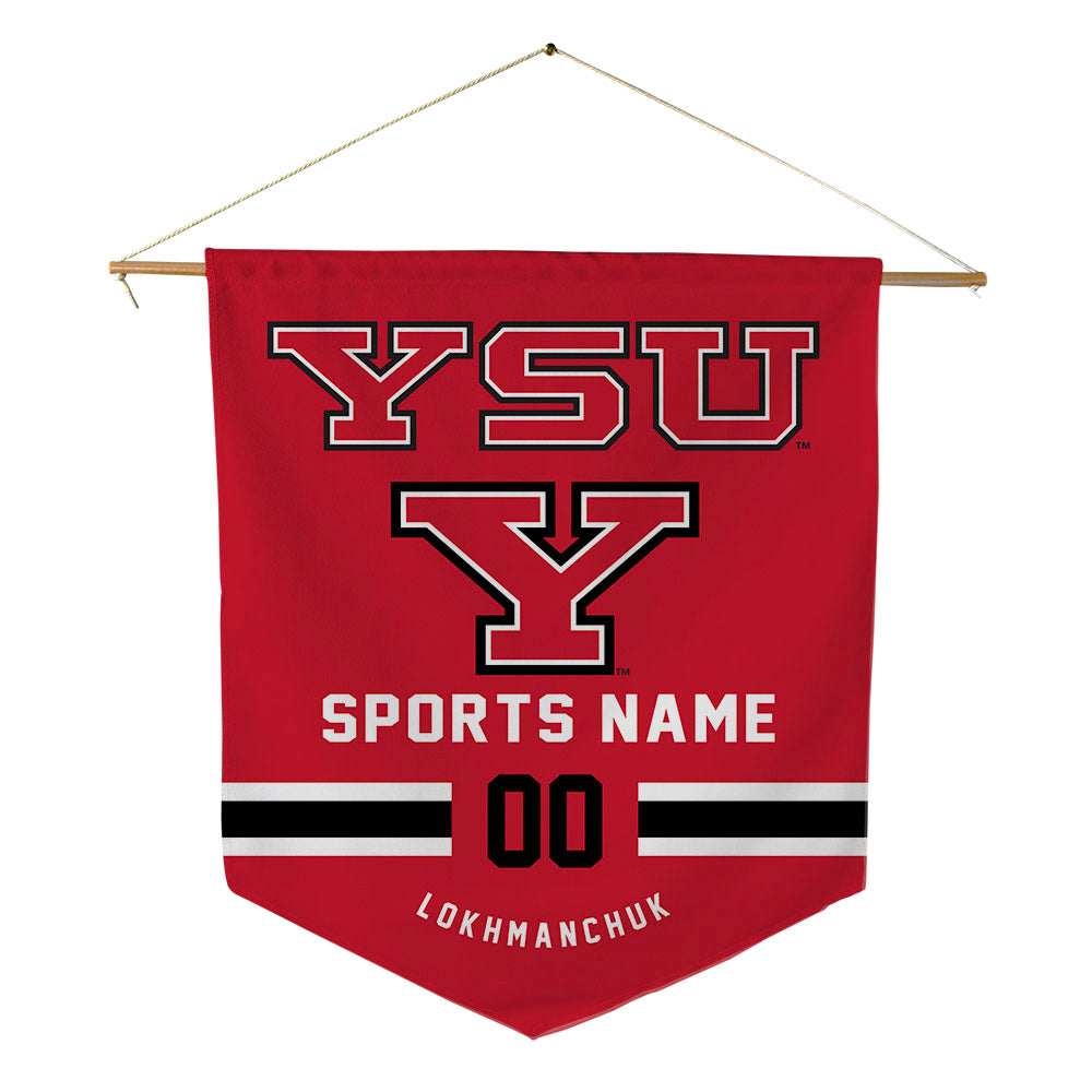 Youngstown State - NCAA Men's Basketball : Luka Lokhmanchuk - Pennant - 18" x 21"-0
