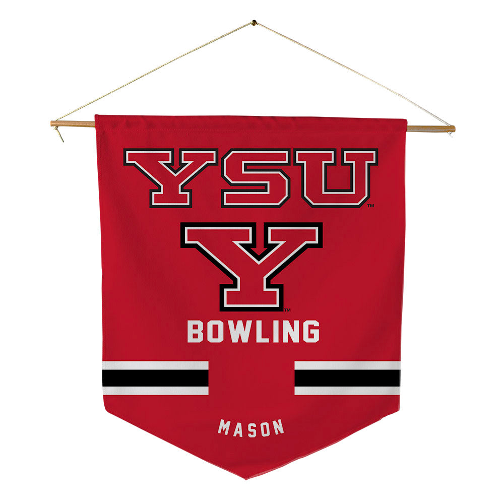 Youngstown State - NCAA Women's Bowling : Amber Mason - Pennant - 18" x 21"-0