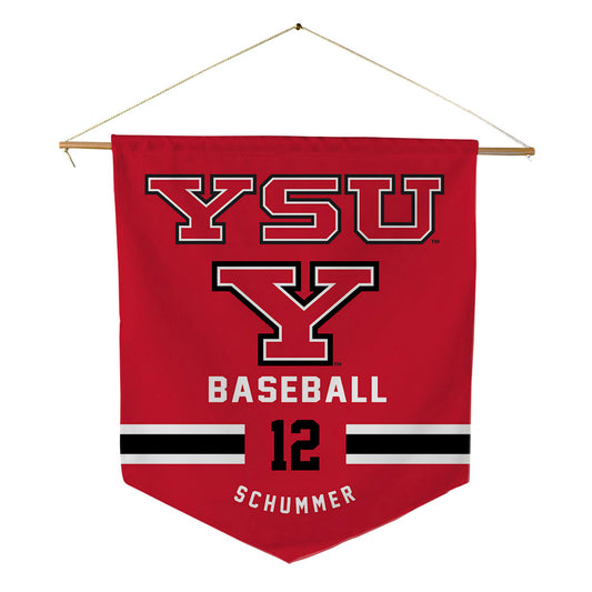 Youngstown State - NCAA Baseball : Ryan Schummer - Pennant - 18" x 21"-0