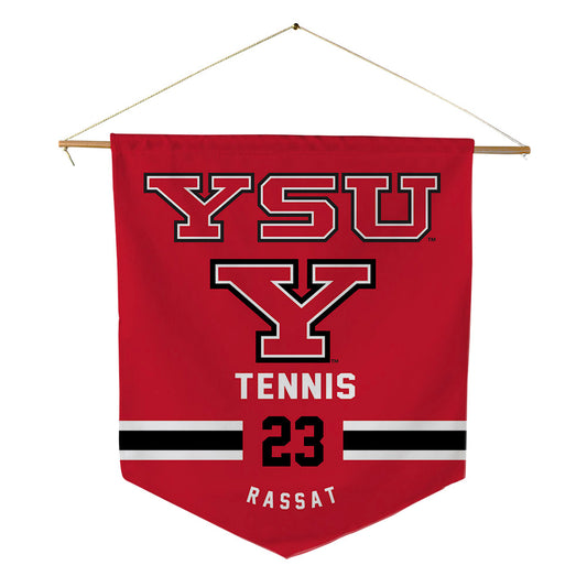 Youngstown State - NCAA Men's Tennis : William Rassat - Pennant - 18" x 21"-0