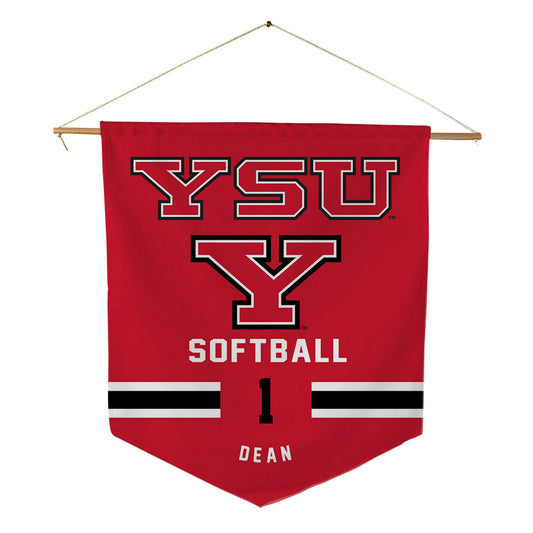 Youngstown State - NCAA Softball : Kennedy Dean - Pennant - 18" x 21"-0