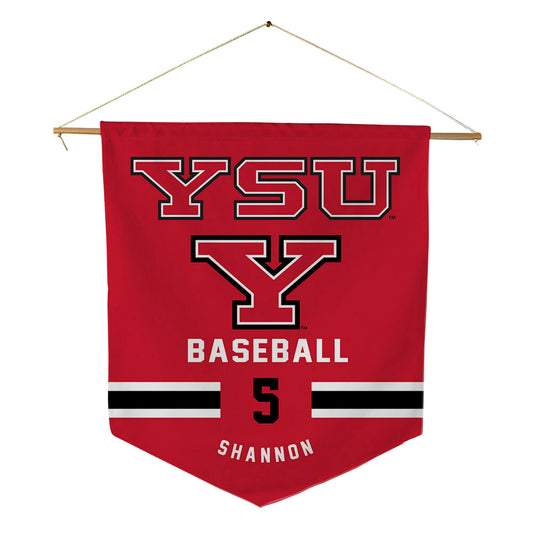 Youngstown State - NCAA Baseball : Brady Shannon - Pennant - 18" x 21"-0