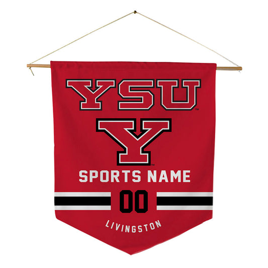 Youngstown State - NCAA Men's Basketball : Jamar Livingston - Pennant - 18" x 21"-0