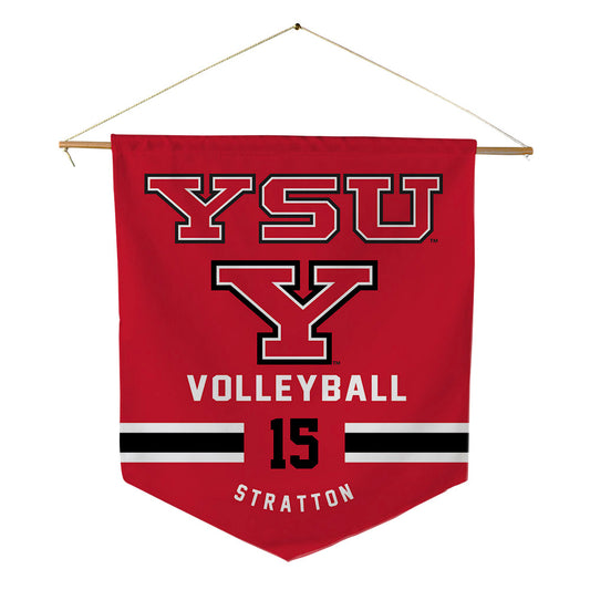 Youngstown State - NCAA Women's Volleyball : Ava Stratton - Pennant - 18" x 21"-0