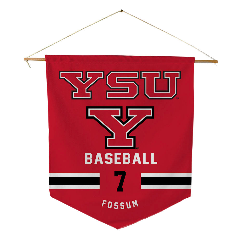 Youngstown State - NCAA Baseball : Kyle Fossum - Pennant - 18" x 21"-0
