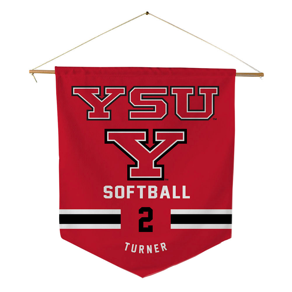 Youngstown State - NCAA Softball : Tai Turner - Pennant - 18" x 21"-0