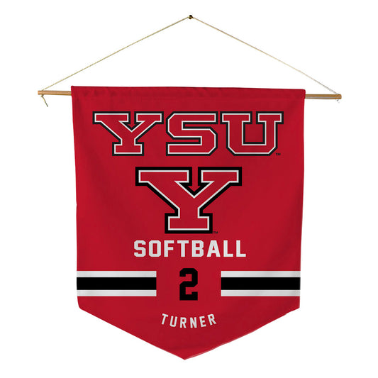 Youngstown State - NCAA Softball : Tai Turner - Pennant - 18" x 21"-0