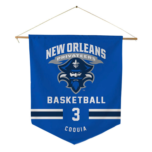 New Orleans - NCAA Men's Basketball : Irish Coquia - Pennant - 18" x 21"-0