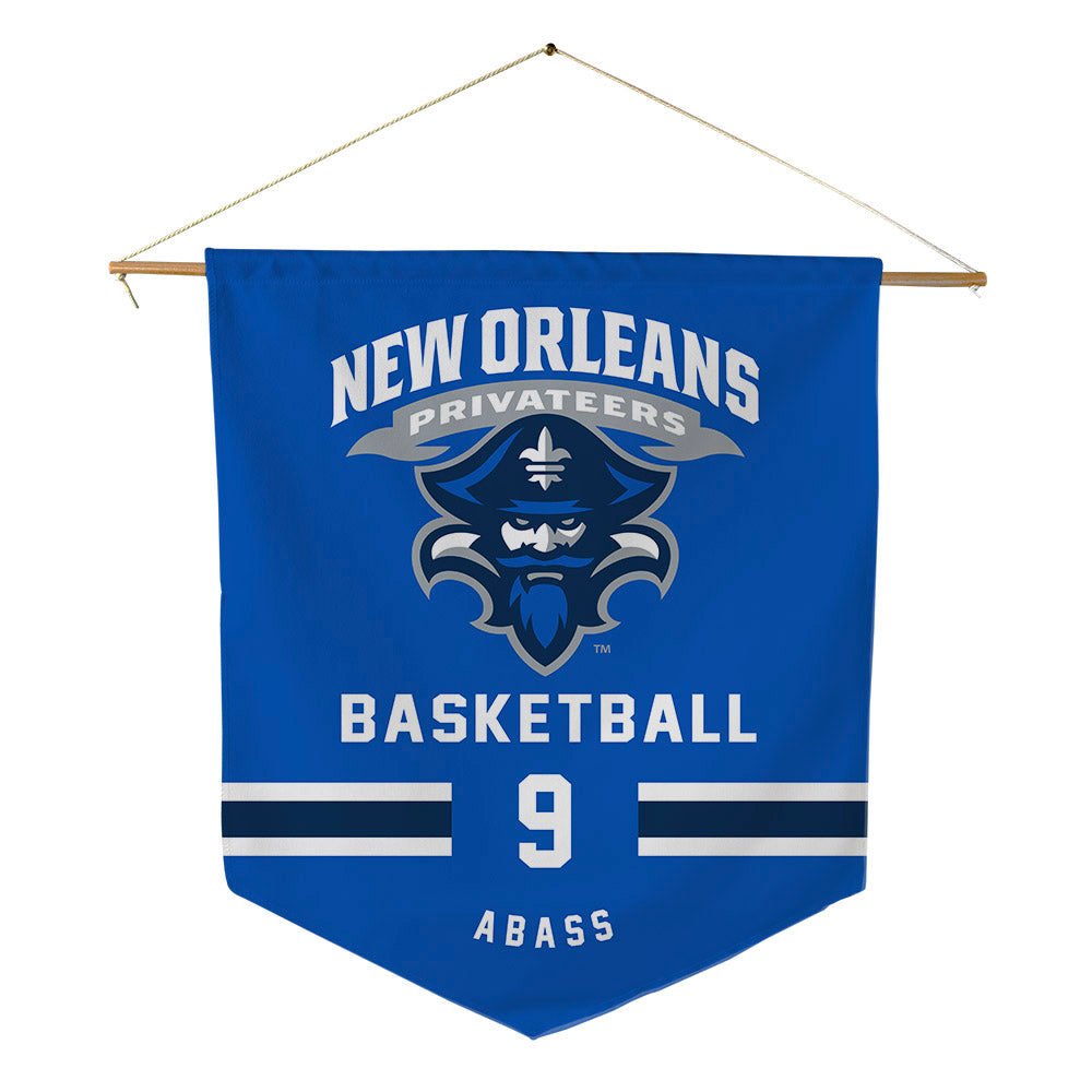 New Orleans - NCAA Men's Basketball : Churchill Abass - Pennant - 18" x 21"-0
