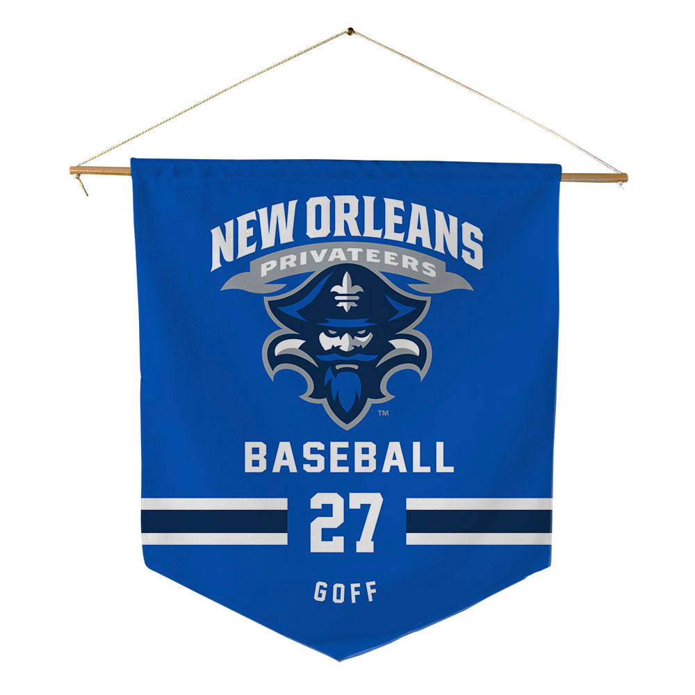 New Orleans - NCAA Baseball : Bryson Goff - Pennant - 18" x 21"-0