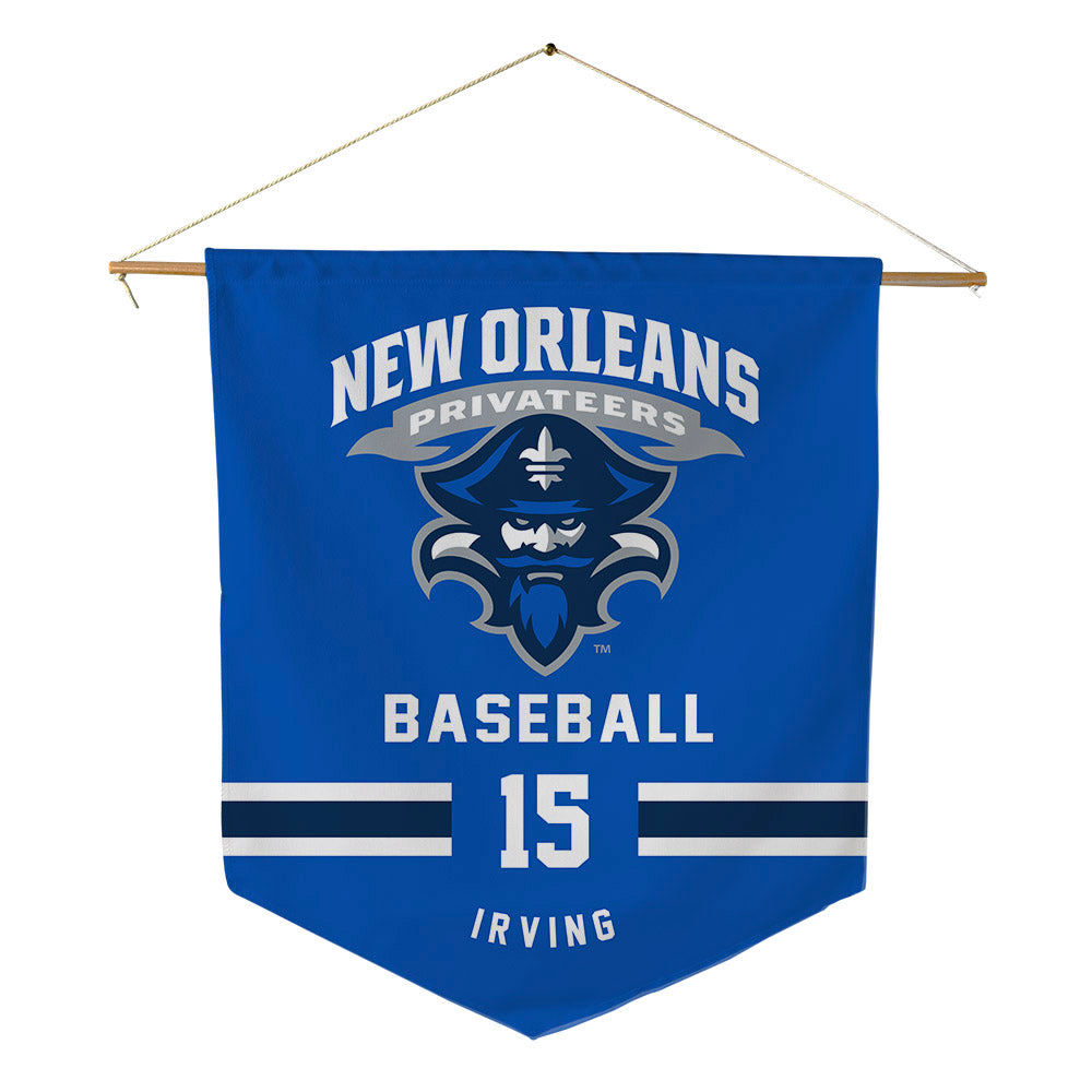 New Orleans - NCAA Baseball : Kaden Irving - Pennant - 18" x 21"-0