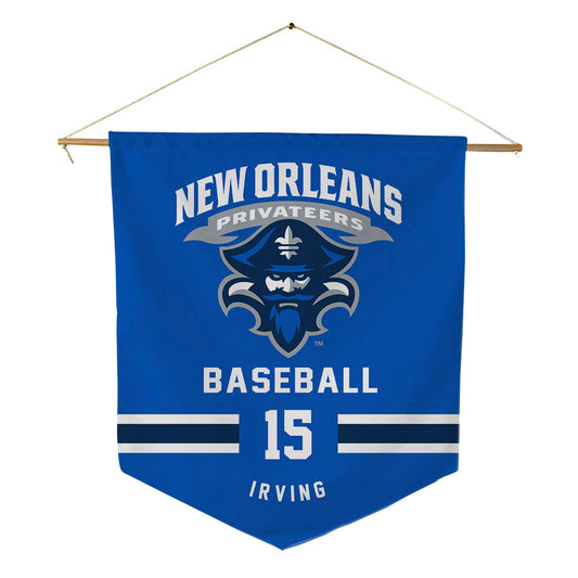 New Orleans - NCAA Baseball : Kaden Irving - Pennant - 18" x 21"-0