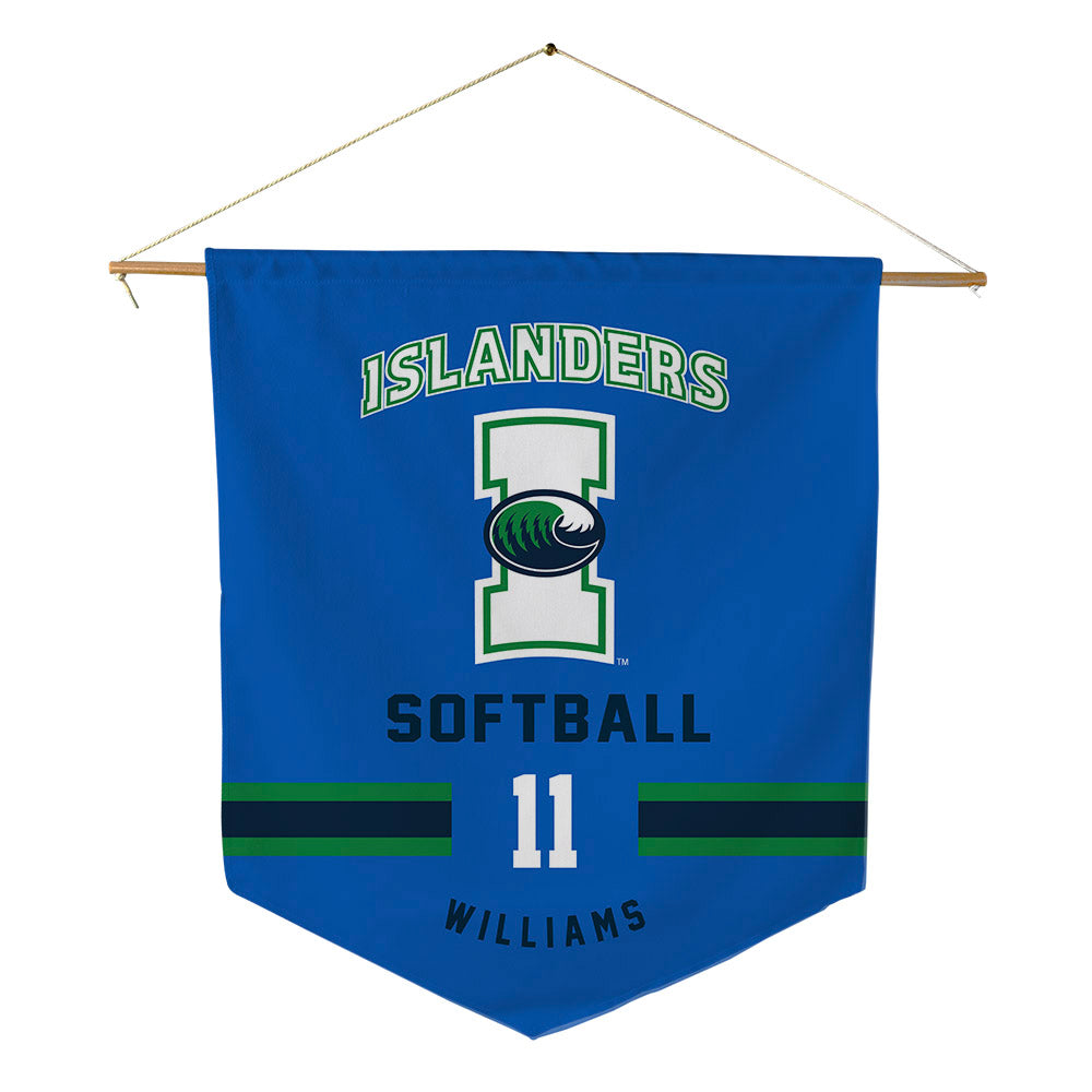 Texas A&M Corpus Christi - NCAA Softball : Malia Williams - Pennant - 18" x 21"-0