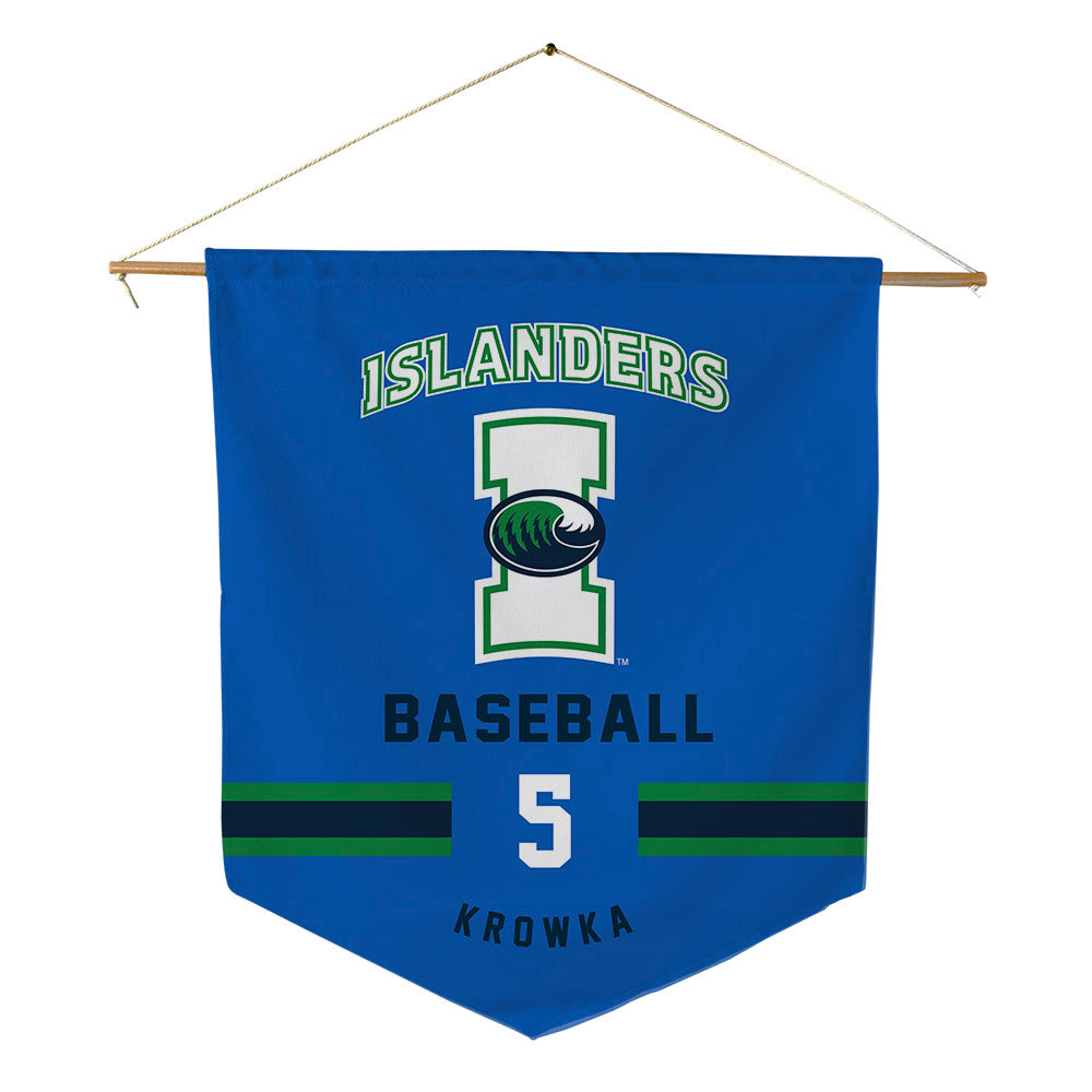 Texas A&M Corpus Christi - NCAA Baseball : Karson Krowka - Pennant - 18" x 21"-0
