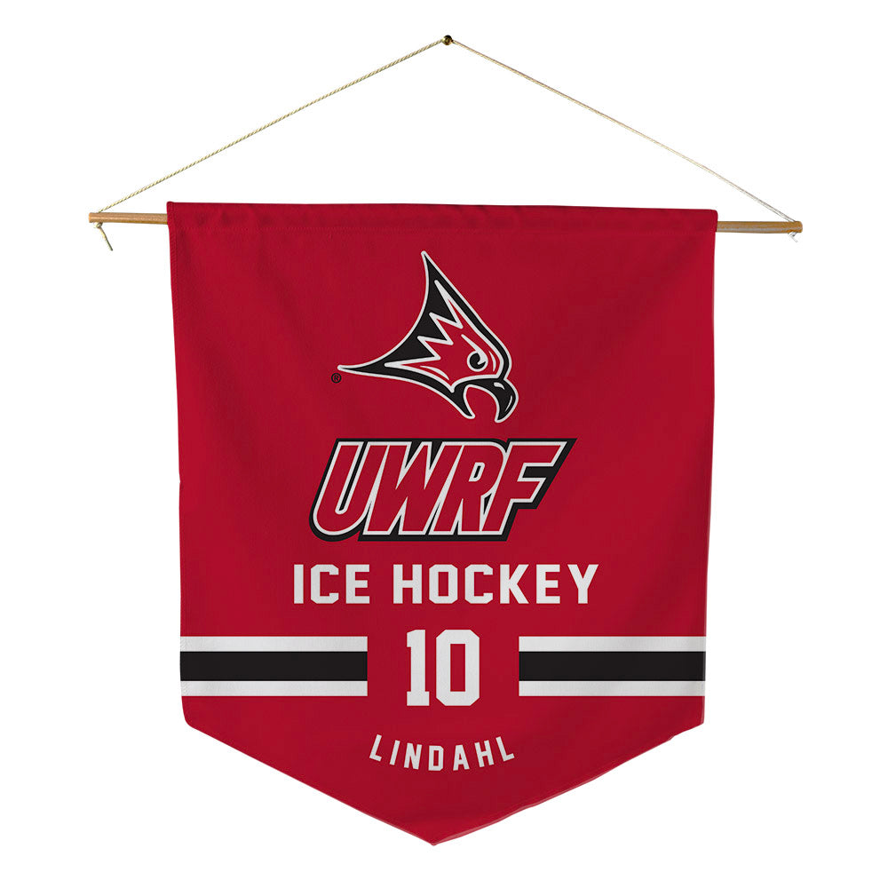 UW River Falls - NCAA Men's Ice Hockey : Ethan Lindahl - Pennant - 18" x 21"-0