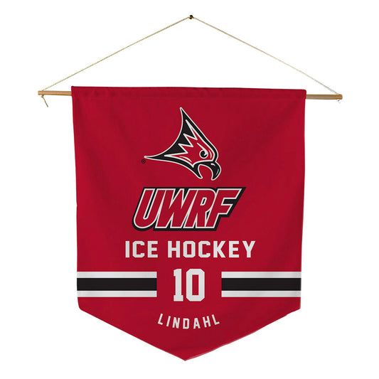 UW River Falls - NCAA Men's Ice Hockey : Ethan Lindahl - Pennant - 18" x 21"-0