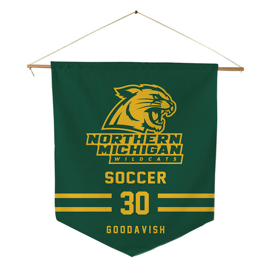 Northern Michigan - NCAA Women's Soccer : Ellie Goodavish - Pennant - 18" x 21"-0