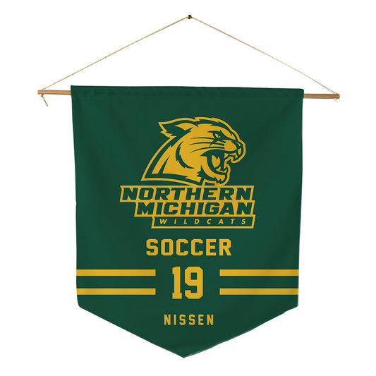 Northern Michigan - NCAA Women's Soccer : Madalyn Nissen - Pennant - 18" x 21"-0