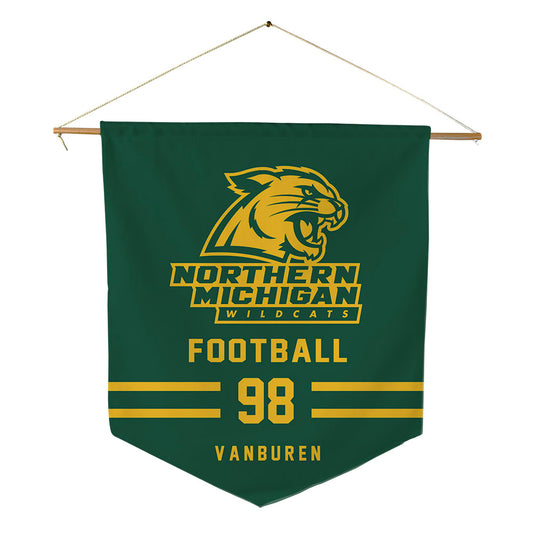 Northern Michigan - NCAA Football : Eli VanBuren - Pennant - 18" x 21"-0