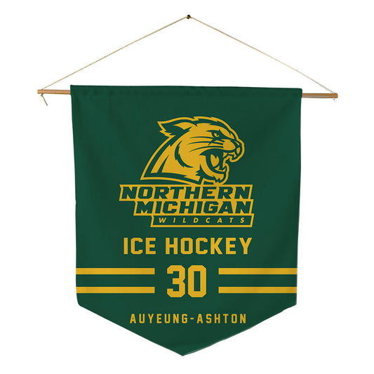 Northern Michigan - NCAA Men's Ice Hockey : Oliver Auyeung-Ashton - Pennant - 18" x 21"-0