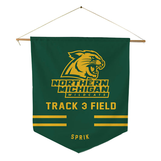 Northern Michigan - NCAA Women's Track & Field : Jordan Sprik - Pennant - 18" x 21"-0