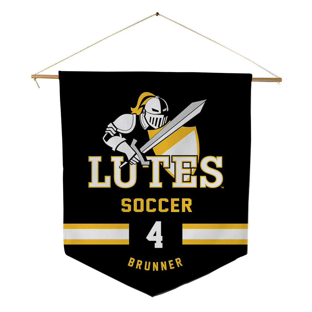 PLU - NCAA Men's Soccer : Ty Brunner - Pennant - 18" x 21"-0