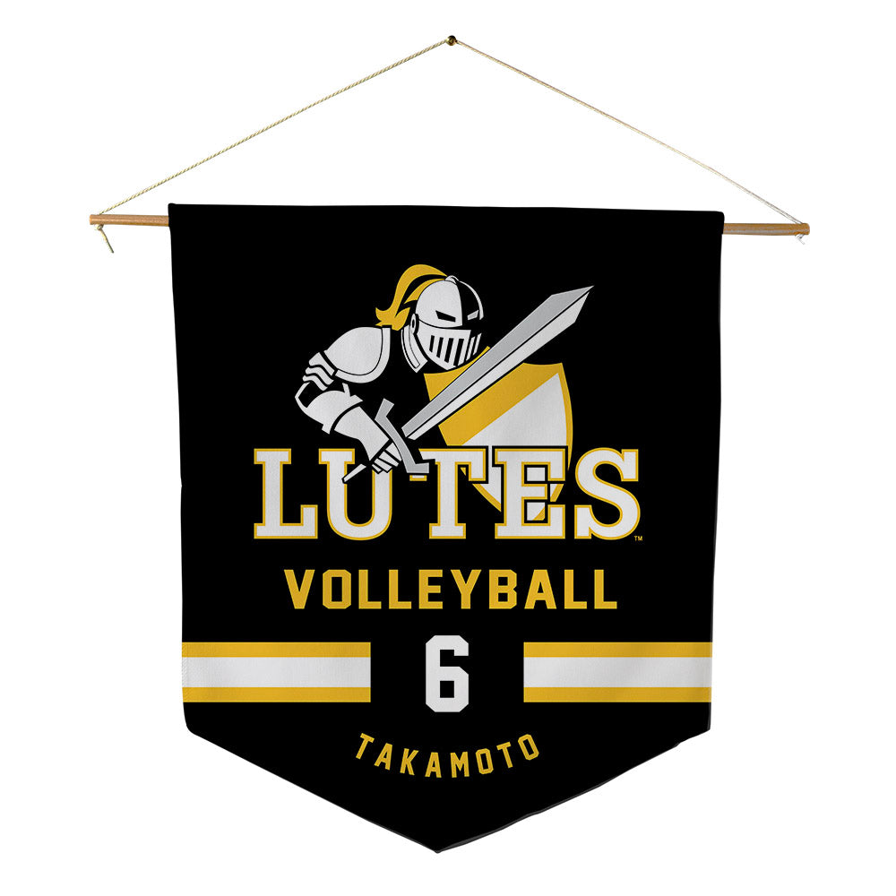 PLU - NCAA Women's Volleyball : Ayre Takamoto - Pennant - 18" x 21"-0