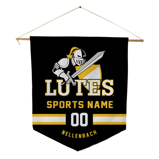 PLU - NCAA Football : Axel Nellenbach - Pennant - 18" x 21"-0