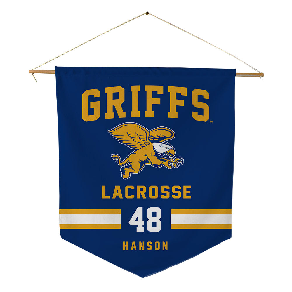 Canisius - NCAA Men's Lacrosse : Micah Hanson - Pennant - 18" x 21"-0