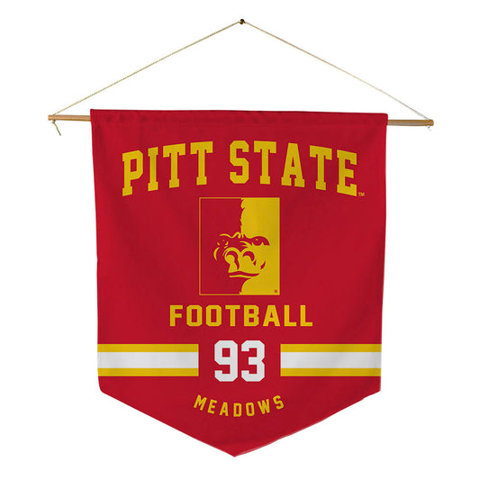 Pitt State - NCAA Football : Trevor Meadows - Pennant - 18" x 21"-0
