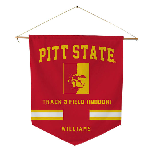 Pitt State - NCAA Men's Track & Field : Amar Williams - Pennant - 18" x 21"-0