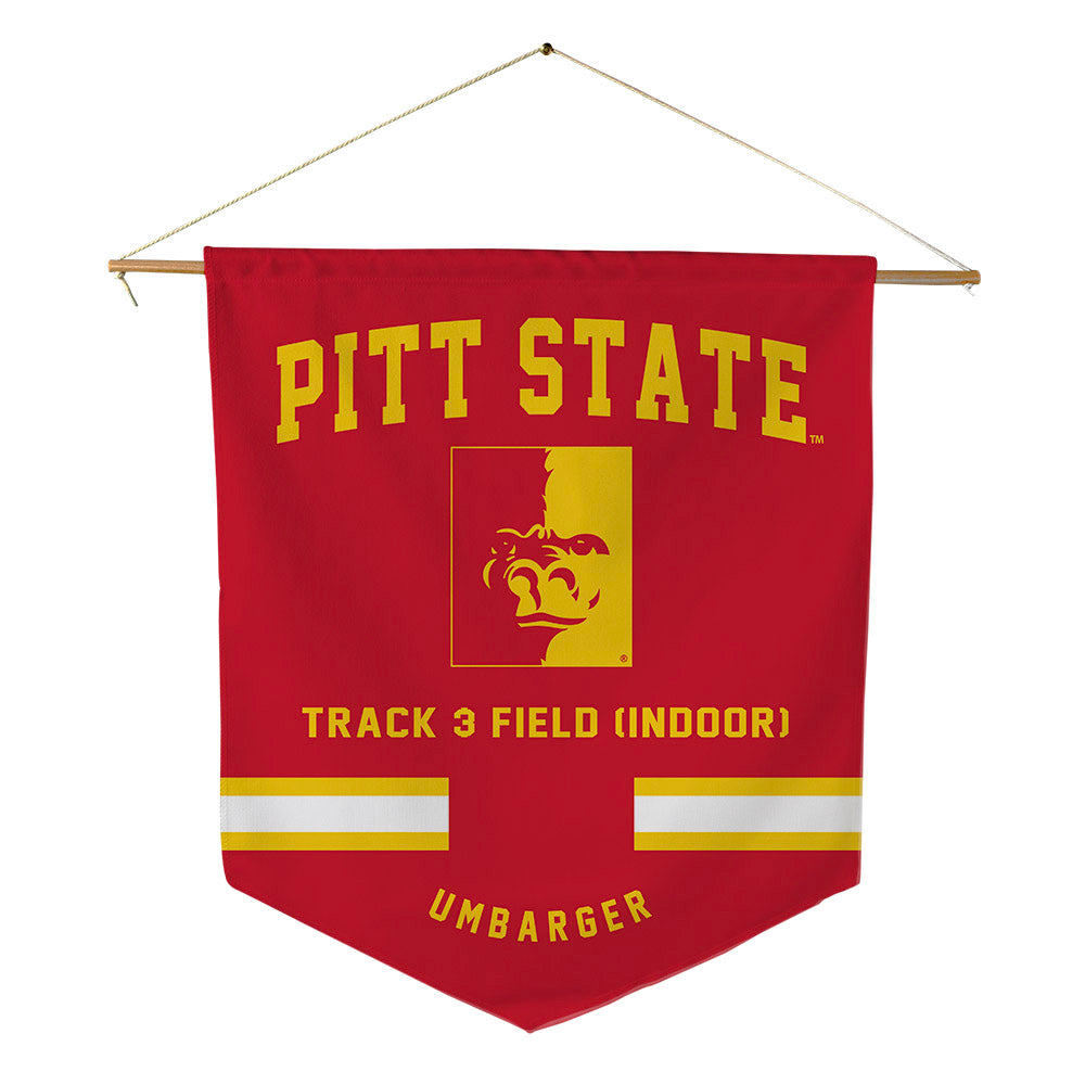 Pitt State - NCAA Women's Track & Field : Bethany Umbarger - Pennant - 18" x 21"-0