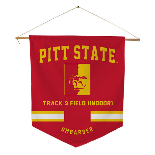 Pitt State - NCAA Women's Track & Field : Bethany Umbarger - Pennant - 18" x 21"-0