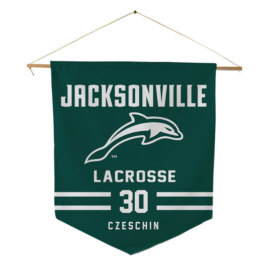 Jacksonville - NCAA Men's Lacrosse : Zane Czeschin - Pennant - 18" x 21"-0