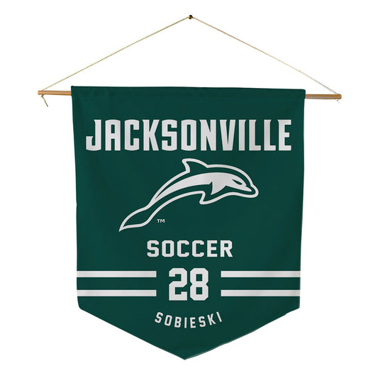 Jacksonville - NCAA Men's Soccer : Andrew Sobieski - Pennant - 18" x 21"-0