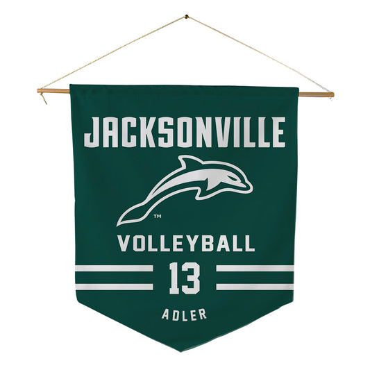 Jacksonville - NCAA Women's Volleyball : Kathryn Adler - Pennant - 18" x 21"-0