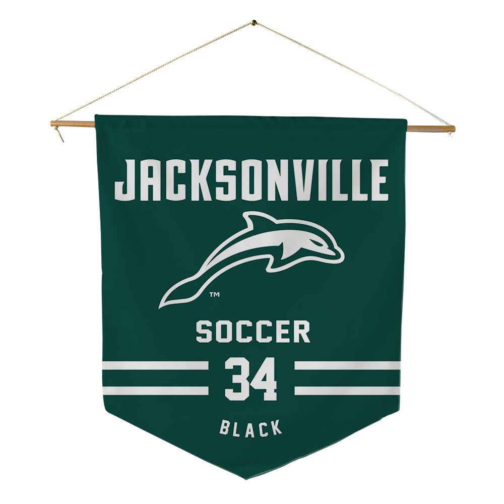 Jacksonville - NCAA Women's Soccer : Anaya Black - Pennant - 18" x 21"-0