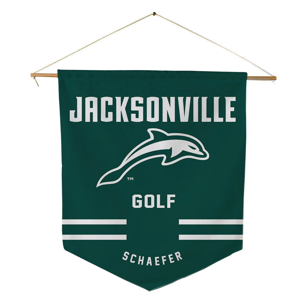 Jacksonville - NCAA Women's Golf : Kit Schaefer - Pennant - 18" x 21"-0