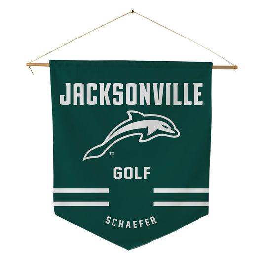 Jacksonville - NCAA Women's Golf : Kit Schaefer - Pennant - 18" x 21"-0