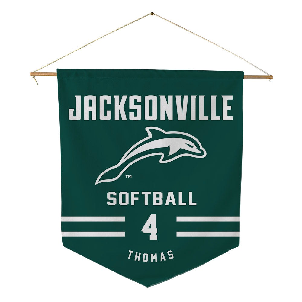 Jacksonville - NCAA Softball : Jaida Thomas - Pennant - 18" x 21"-0