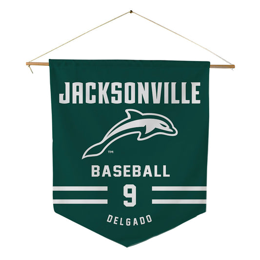 Jacksonville - NCAA Baseball : Abdriel Delgado - Pennant - 18" x 21"-0